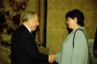 Incontro con il Presidente della Confederazione Svizzera, Signora Ruth Dreyfuss
