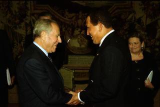Incontro con il Presidente della Repubblica del Venezuela, Signor Hugo Chavez Frias