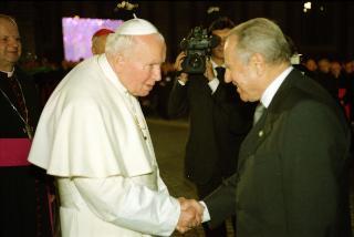Intervento del Presidente della Repubblica alla cerimonia di Benedizione della facciata della Basilica di San Pietro in Vaticano presieduta da Sua Santità Giovanni Paolo II
