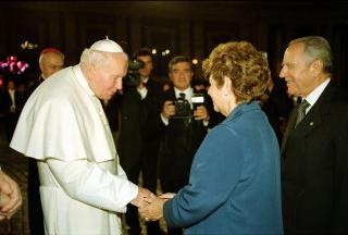 Intervento del Presidente della Repubblica alla cerimonia di Benedizione della facciata della Basilica di San Pietro in Vaticano presieduta da Sua Santità Giovanni Paolo II
