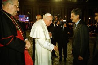 Intervento del Presidente della Repubblica alla cerimonia di Benedizione della facciata della Basilica di San Pietro in Vaticano presieduta da Sua Santità Giovanni Paolo II