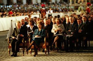 Intervento del Presidente della Repubblica alla cerimonia di Benedizione della facciata della Basilica di San Pietro in Vaticano presieduta da Sua Santità Giovanni Paolo II