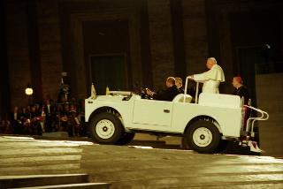 Intervento del Presidente della Repubblica alla cerimonia di Benedizione della facciata della Basilica di San Pietro in Vaticano presieduta da Sua Santità Giovanni Paolo II