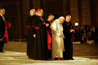 Intervento del Presidente della Repubblica alla cerimonia di Benedizione della facciata della Basilica di San Pietro in Vaticano presieduta da Sua Santità Giovanni Paolo II