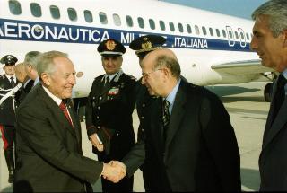 Intervento del Presidente della Repubblica alla cerimonia di Benedizione della facciata della Basilica di San Pietro in Vaticano presieduta da Sua Santità Giovanni Paolo II