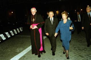 Intervento del Presidente della Repubblica alla cerimonia di Benedizione della facciata della Basilica di San Pietro in Vaticano presieduta da Sua Santità Giovanni Paolo II