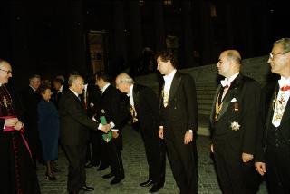 Intervento del Presidente della Repubblica alla cerimonia di Benedizione della facciata della Basilica di San Pietro in Vaticano presieduta da Sua Santità Giovanni Paolo II