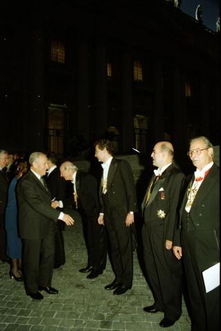 Intervento del Presidente della Repubblica alla cerimonia di Benedizione della facciata della Basilica di San Pietro in Vaticano presieduta da Sua Santità Giovanni Paolo II