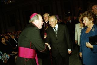 Intervento del Presidente della Repubblica alla cerimonia di Benedizione della facciata della Basilica di San Pietro in Vaticano presieduta da Sua Santità Giovanni Paolo II