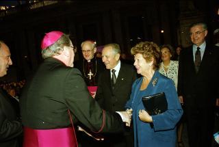 Intervento del Presidente della Repubblica alla cerimonia di Benedizione della facciata della Basilica di San Pietro in Vaticano presieduta da Sua Santità Giovanni Paolo II