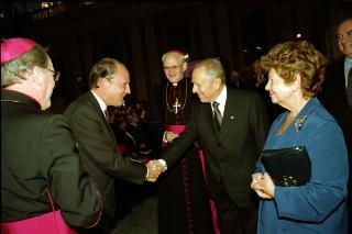 Intervento del Presidente della Repubblica alla cerimonia di Benedizione della facciata della Basilica di San Pietro in Vaticano presieduta da Sua Santità Giovanni Paolo II