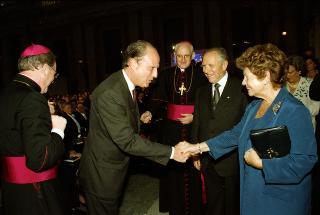 Intervento del Presidente della Repubblica alla cerimonia di Benedizione della facciata della Basilica di San Pietro in Vaticano presieduta da Sua Santità Giovanni Paolo II