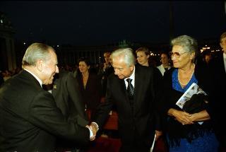 Intervento del Presidente della Repubblica alla cerimonia di Benedizione della facciata della Basilica di San Pietro in Vaticano presieduta da Sua Santità Giovanni Paolo II