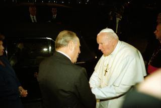 Intervento del Presidente della Repubblica alla cerimonia di Benedizione della facciata della Basilica di San Pietro in Vaticano presieduta da Sua Santità Giovanni Paolo II