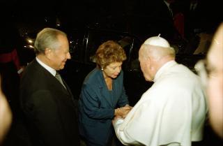 Intervento del Presidente della Repubblica alla cerimonia di Benedizione della facciata della Basilica di San Pietro in Vaticano presieduta da Sua Santità Giovanni Paolo II