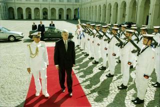 Incontro e successiva colazione in onore del Presidente della Repubblica d'Albania, Sua Eccellenza Rexhep Meidani