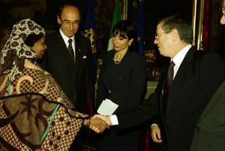Incontro con S.E. la Signora Rachel R. Mathabo Ntsinyi, nuovo Ambasciatore del Regno del Lesotho: presentazione delle Lettere Credenziali