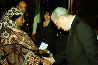 Incontro con S.E. la Signora Rachel R. Mathabo Ntsinyi, nuovo Ambasciatore del Regno del Lesotho: presentazione delle Lettere Credenziali