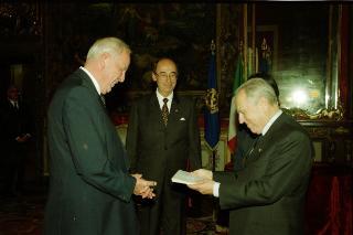 Incontro con S.E. il Signor Gunnar Riberholdt, nuovo Ambasciatore del Regno di Danimarca: presentazione delle Lettere Credenziali
