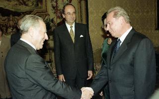 Incontro con  Incontro con il Presidente della Repubblica Slovacca, Signor Rudolf Schuster