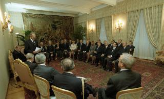 Incontro con l'Amm. Angelo Mariani, Segretario generale del Consiglio supremo di difesa, Presidente Nazionale della Lega Navale Italiana, con gli Organi Direttivi dell'Ente