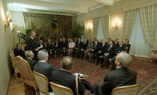 Incontro con l'Amm. Angelo Mariani, Segretario generale del Consiglio supremo di difesa, Presidente Nazionale della Lega Navale Italiana, con gli Organi Direttivi dell'Ente