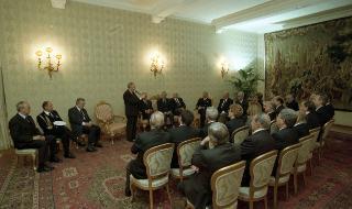 Incontro con l'Amm. Angelo Mariani, Segretario generale del Consiglio supremo di difesa, Presidente Nazionale della Lega Navale Italiana, con gli Organi Direttivi dell'Ente
