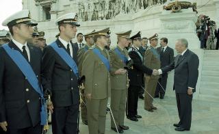 Deposizione di una corona d'alloro, da parte del Presidente della Repubblica, all'Altare della Patria ed al Mausoleo Ardeatino, in occasione del Giorno dell'Unità Nazionale e Festa delle Forze Armate