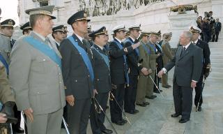 Deposizione di una corona d'alloro, da parte del Presidente della Repubblica, all'Altare della Patria ed al Mausoleo Ardeatino, in occasione del Giorno dell'Unità Nazionale e Festa delle Forze Armate