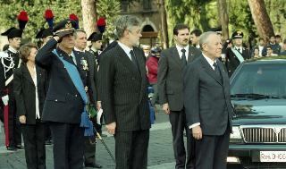 Deposizione di una corona d'alloro, da parte del Presidente della Repubblica, all'Altare della Patria ed al Mausoleo Ardeatino, in occasione del Giorno dell'Unità Nazionale e Festa delle Forze Armate