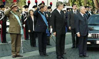 Deposizione di una corona d'alloro, da parte del Presidente della Repubblica, all'Altare della Patria ed al Mausoleo Ardeatino, in occasione del Giorno dell'Unità Nazionale e Festa delle Forze Armate
