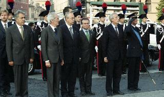 Deposizione di una corona d'alloro, da parte del Presidente della Repubblica, all'Altare della Patria ed al Mausoleo Ardeatino, in occasione del Giorno dell'Unità Nazionale e Festa delle Forze Armate