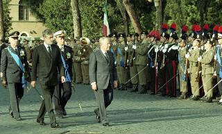 Deposizione di una corona d'alloro, da parte del Presidente della Repubblica, all'Altare della Patria ed al Mausoleo Ardeatino, in occasione del Giorno dell'Unità Nazionale e Festa delle Forze Armate