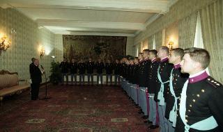 Incontro con una delegazione di Allievi dell'Accademia Militare di Modena, in servizio di Guardia d'Onore al Palazzo del Quirinale