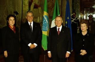 Incontro e successiva colazione in onore del Presidente della Repubblica Federativa del Brasile e della Signora Cardoso