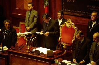 Intervento del Presidente della Repubblica alla commemorazione del Sen. Prof. Amintore Fanfani, Roma, Palazzo Madama