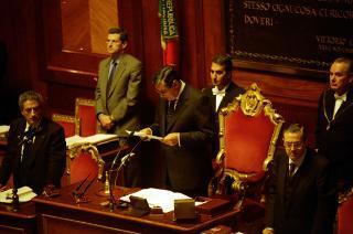 Intervento del Presidente della Repubblica alla commemorazione del Sen. Prof. Amintore Fanfani, Roma, Palazzo Madama