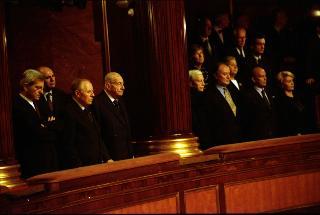 Intervento del Presidente della Repubblica alla commemorazione del Sen. Prof. Amintore Fanfani, Roma, Palazzo Madama