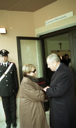 Omaggio alla Salma dell'On. Nilde Iotti, presso la camera ardente, Palazzo Montecitorio