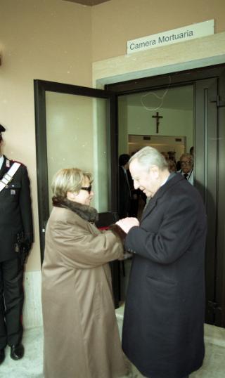 Omaggio alla Salma dell'On. Nilde Iotti, presso la camera ardente, Palazzo Montecitorio