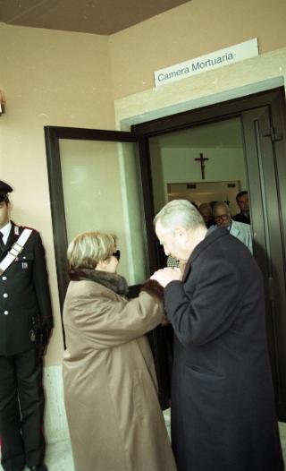 Omaggio alla Salma dell'On. Nilde Iotti, presso la camera ardente, Palazzo Montecitorio