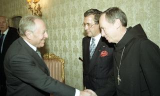 Incontro del Presidente della Repubblica Carlo Azeglio Ciampi con i membri della Presidenza della Fondazione &quot;Rotonda Romana&quot;