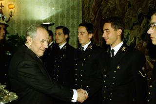 Incontro con una delegazione di Ufficiali ed Allievi dell'Accademia Navale di Livorno, in servizio di Guardia d'Onore al Palazzo del Quirinale