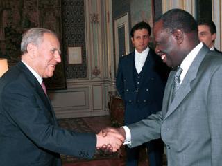 Il Presidente Ciampi con il Direttore generale della FAO Jacques Diouf