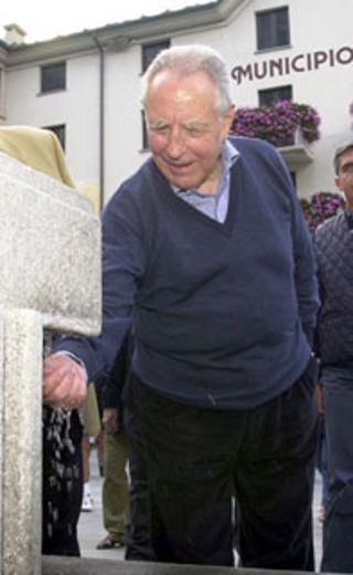 Il Presidente Ciampi durante la visita a Prè Saint Didier