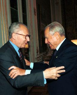 Il Presidente Ciampi incontra l'ex Presidente della Commissione Europea Jacques Delors