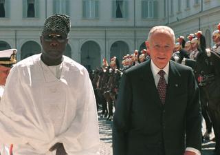 Il Presidente Ciampi insieme al Presidente della Repubblica Federale della Nigeria, Olusegun Obasanjo