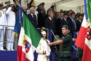 Il Presidente Ciampi assiste alla Rassegna del XV Raduno dell'Associazione Nazionale Marinai d'Italia