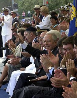 Il Presidente Ciampi durante la Rassegna del XV Raduno dell'Associazione Nazionale Marinai d'Italia