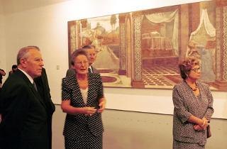 Il Presidente Ciampi visita la Mostra &quot;Sandro Botticelli pittore della Divina Commedia&quot;